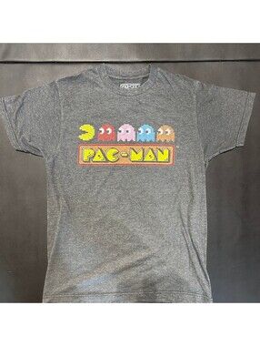 Pac-Man Gray Arcade Graphic T-Shirt Men’s Medium